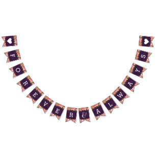 Bandeirinha Blooming Chic Color Editável Para Sempre