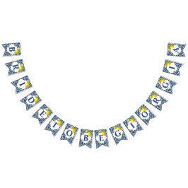 Bandeirinha Blue tiles lemons Amalfi bride to be bridal shower