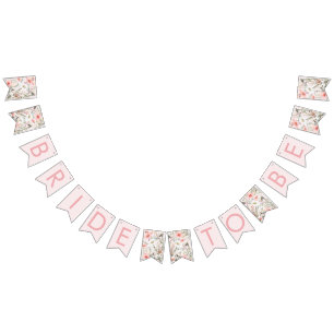Bandeirinha Blush Wildflower Brit Para Ser Banner De Bunting