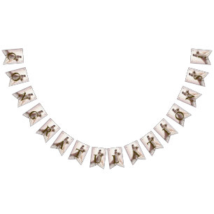 Bandeirinha Boas-vindas ao Ouro Casamento no inverno Noiva de 