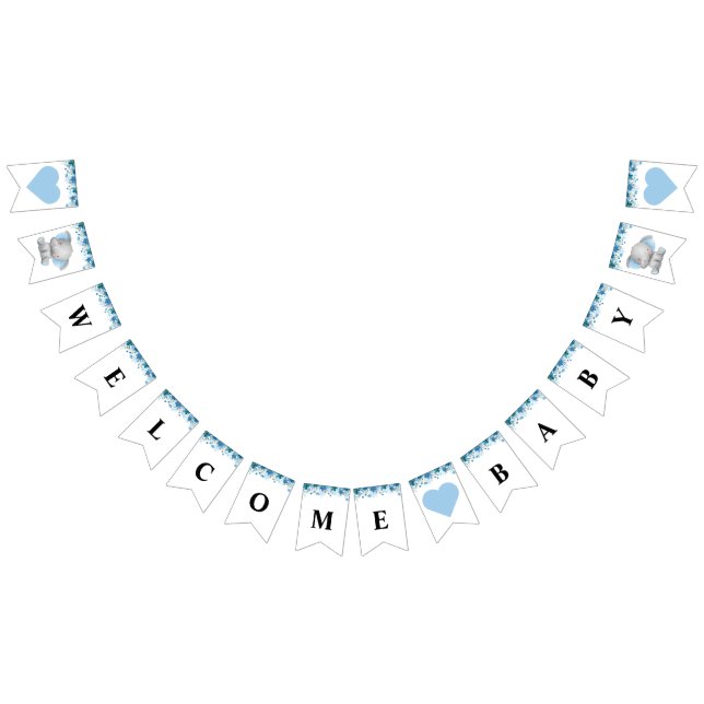 Bandeirinha Boas-vindas, Chá de Elefante Azul (Todos)