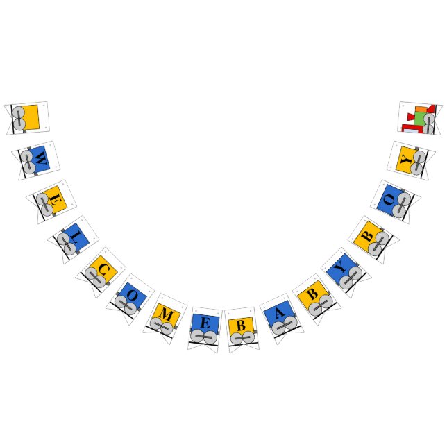 Bandeirinha Boas-vindas Comboio de Brinquedos (Todos)