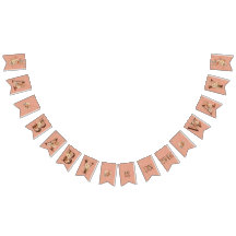 Boho Floral no Chá de fraldas rosa texturizado