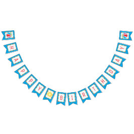 Bandeirinha Bola de Aniversário da Festa de piscina