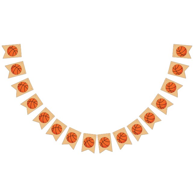 Bandeirinha Bola de Basquete de Cartoon (Todos)