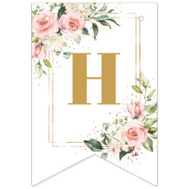 Bandeirinha Bolas de flores de eucalipto ouro 16º Aniversário