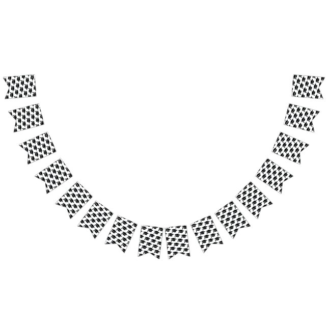 Bandeirinha Boné de gradação do Tassel Preto (Todos)