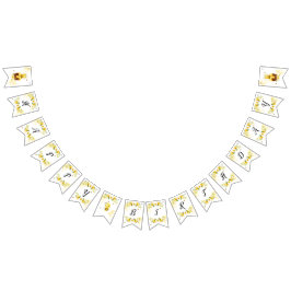 Bandeirinha Bonita abelha Feliz aniversário