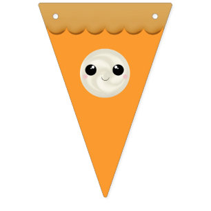 Bandeirinha Bonita Kawaii Pumpkin Pie outono Ação de Graças