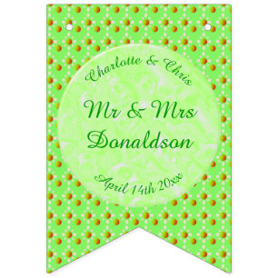 Bandeirinha Bonito Casamento de primavera Maçã florescer e M