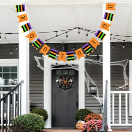 Bandeirinha Boo para você Halloween Personalizado