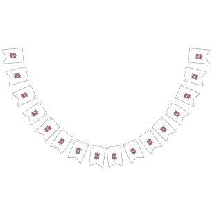 Bandeirinha Borboleta Mandala Art Boho Floral Design