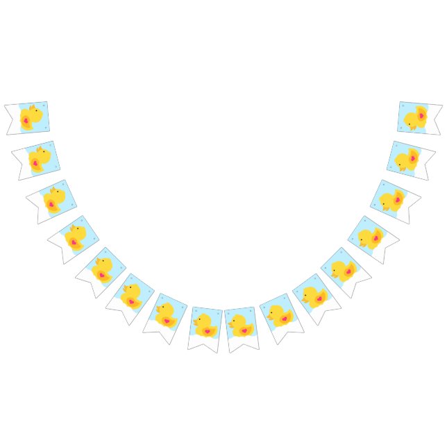 Bandeirinha Borracha Amarela e Rosa Ducky (Todos)