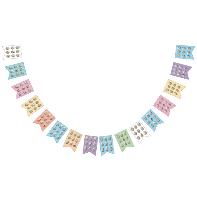 Bandeirinha Botanical Easter Egg Bunting Multi colour Garland (Todos)