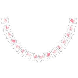 Bandeirinha Botas e Espumante Caubói e Caubóia Rosa Chás de Pa