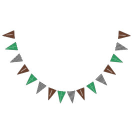 Bandeirinha Boys Football Brown Sports Birthday