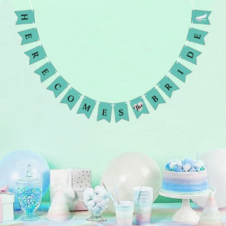 Bandeirinha BRIDE Aqui Vem A Festa Chá de panela Noiva