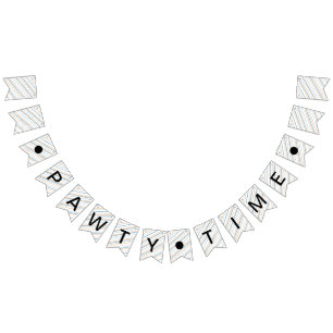 Bandeirinha Brincadeiras de Cachorro Espelhado Brincado Aniver