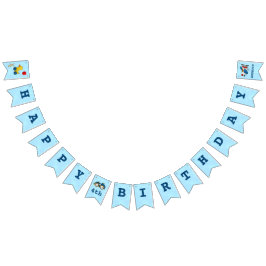 Bandeirinha Brinquedos de Crianças Bonitas Feliz 4º aniversári