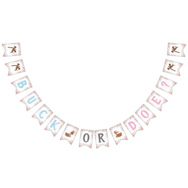 Bandeirinha Buck ou Doe? Revenda do chá de fraldas (Todos)