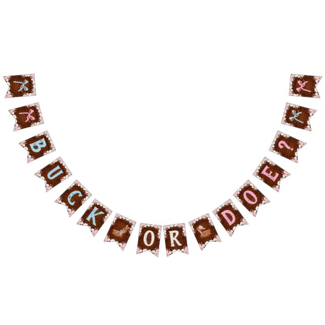 Bandeirinha Buck ou Doe? Revenda do chá de fraldas (Todos)