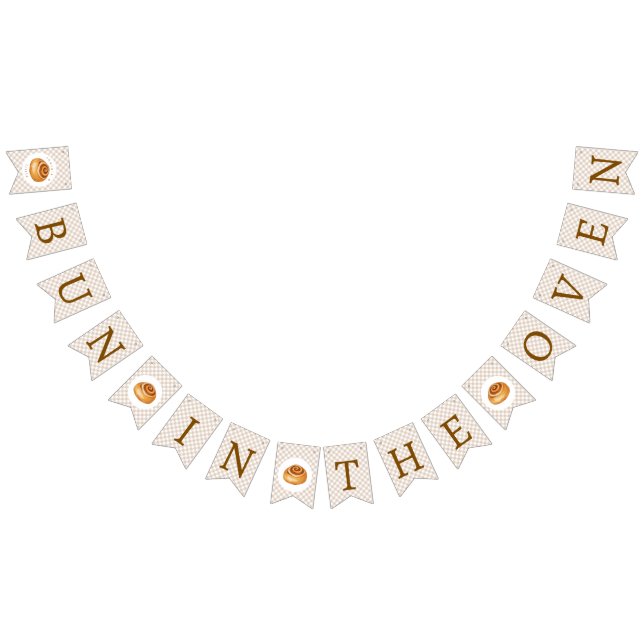 Bandeirinha Bun In The Oven Baby Shower  (Todos)