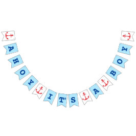 Bandeirinha Bunting Náutico Baby Boy