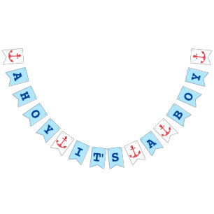 Bandeirinha Bunting Náutico Baby Boy