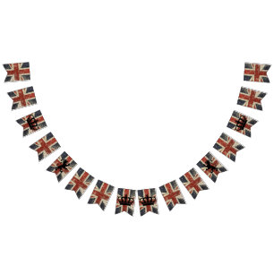 Bandeirinha Bunting - Sua Majestade O Jubileu Platinum da Rain