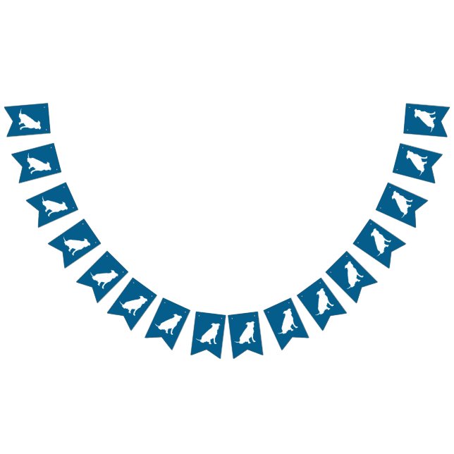 Bandeirinha Cachorro-Chá de fraldas Cachorro Azul (Todos)