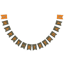 Bandeirinha Camo Deer Hunting Buck Men's Birthday Banner