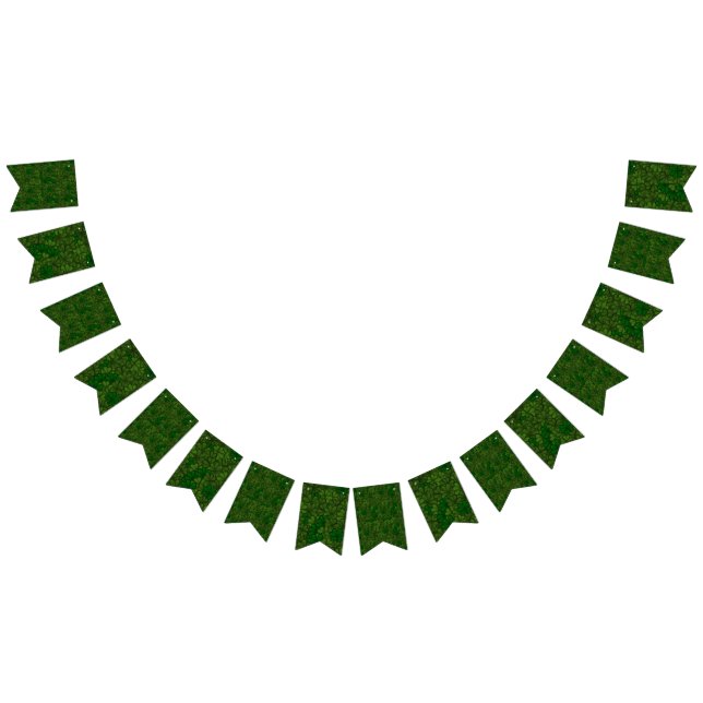 Bandeirinha Campo de Shamrocks Padrão de Arte Digital St Patri (Todos)