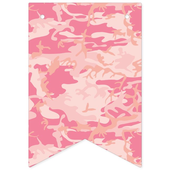 Bandeirinha Camuflagem Rosa. Camo, seu (Primeira Bandeira)