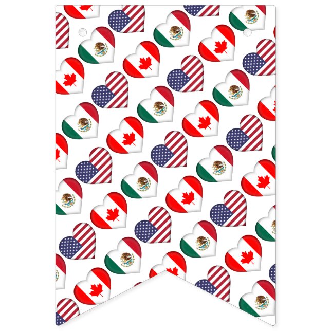 Bandeirinha Canadá México EUA hospedando o Futebol Tournament  (Primeira Bandeira)