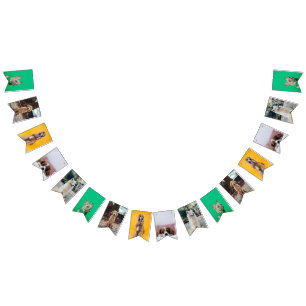 Bandeirinha Cão de estimação personalizado de bunting de fo