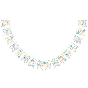 Bandeirinha Carregar Crianças de Desenho Transformando Trabalh