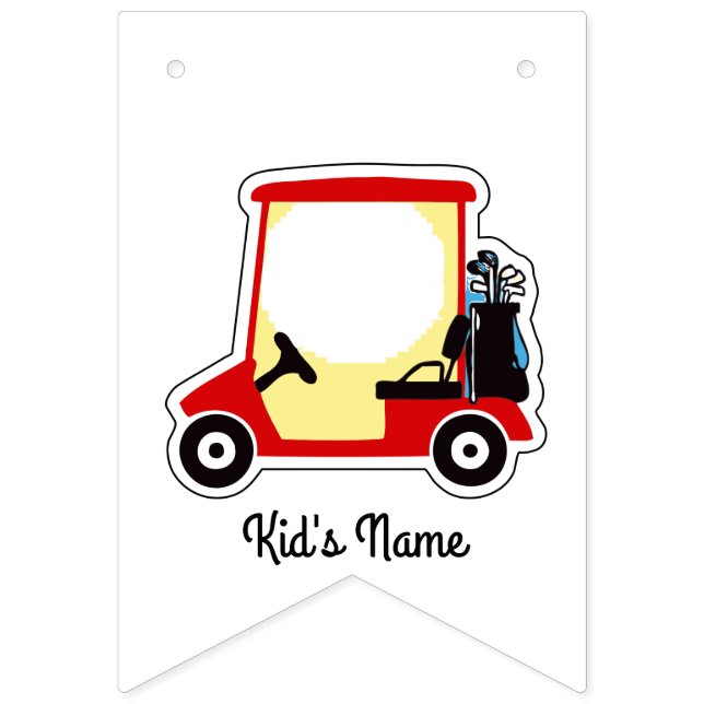 Bandeirinha Carrinho de golfe (Primeira Bandeira)