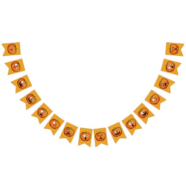 Bandeirinha Cartaz do Halloween Pumpkins (Todos)