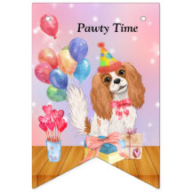 Cartaz do partido Cavalier King Charles Spaniel