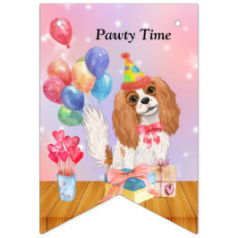Bandeirinha Cartaz do partido Cavalier King Charles Spaniel