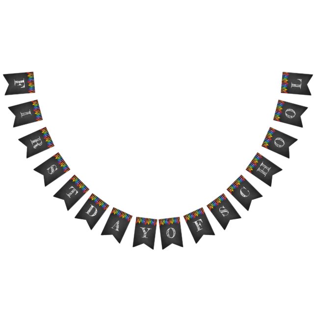 Bandeirinha Cartaz Do Primeiro Dia Da Escola (Todos)