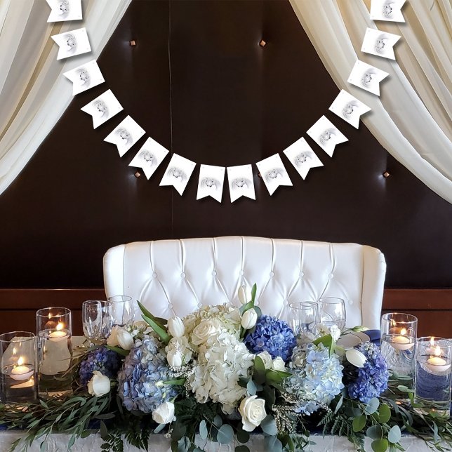 Bandeirinha Casal White Unicorns Love (Criador carregado)