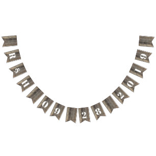 Bandeirinha casamento da farinha de madeira do país russo ocid