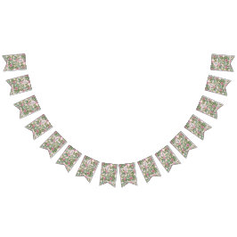 Bandeirinha Casamento da primavera do Jardim das Rosas Rosa