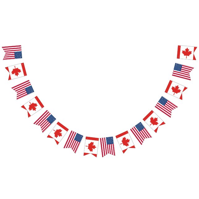 Bandeirinha Casamento de América Canadá (Todos)