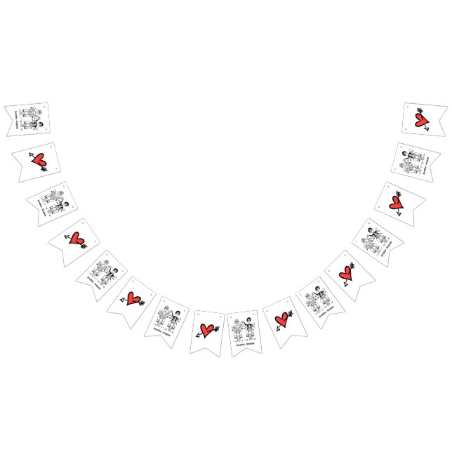 Bandeirinha Casamento de Casal Biker Personalizado (Todos)