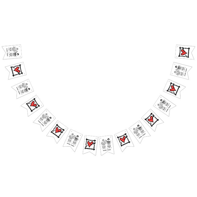 Bandeirinha Casamento de Casal Biker Personalizado (Todos)