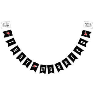 Bandeirinha Casamento de Casal Biker Personalizado