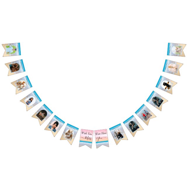 Bandeirinha Casamento de Praia Sunset Pink Blush Blush (Todos)