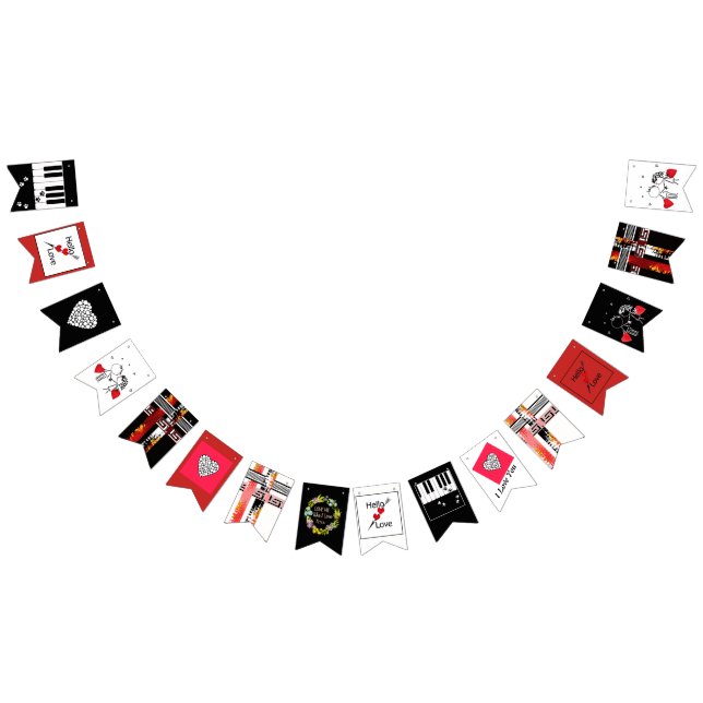 Bandeirinha Casamento, dia Valenine, amor (Todos)